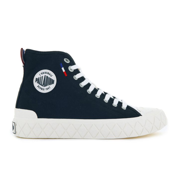 Baskets Palladium Palla Ace Tela High Tops Homme Noir | FR DZH873S